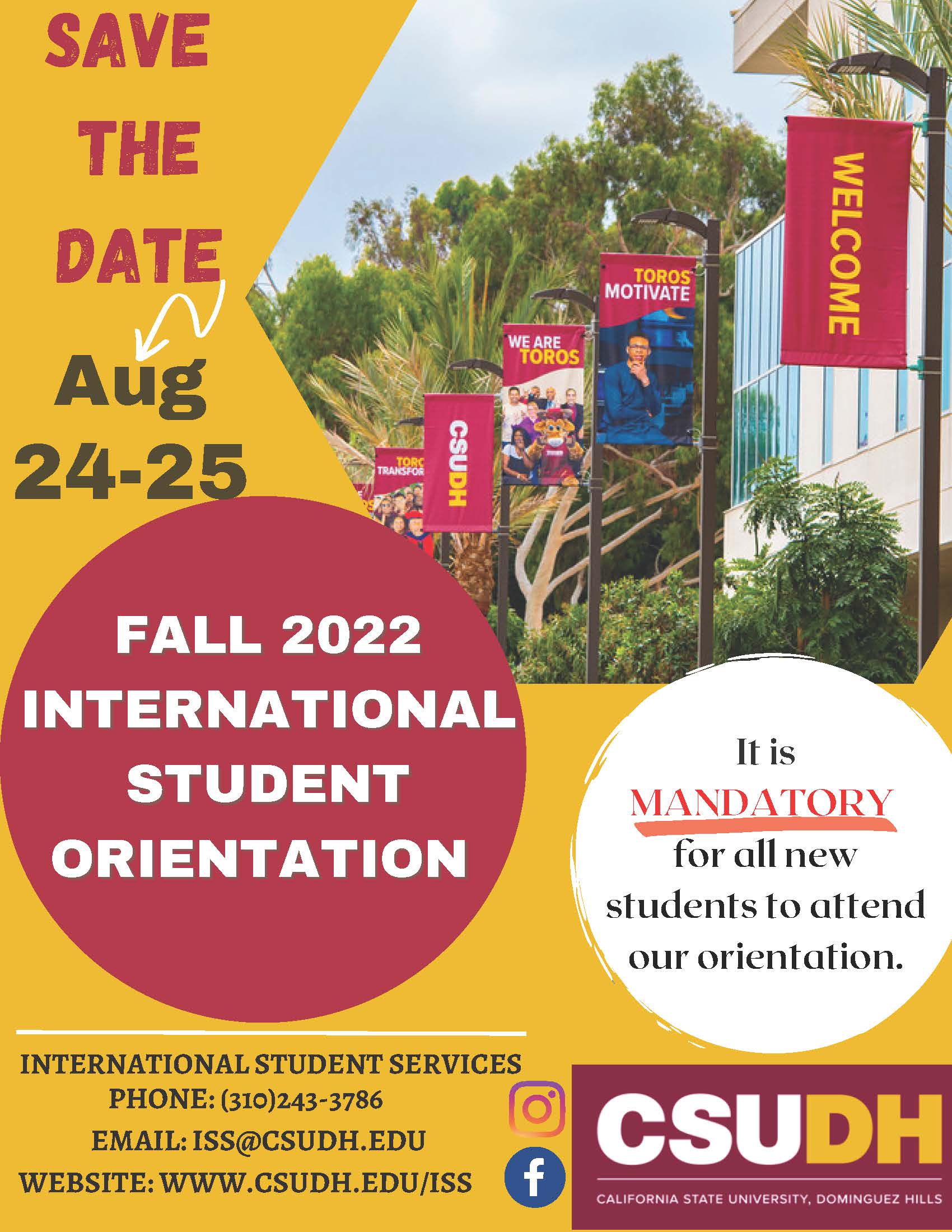 CSUDH International Newly Admitted Students will find orientation info